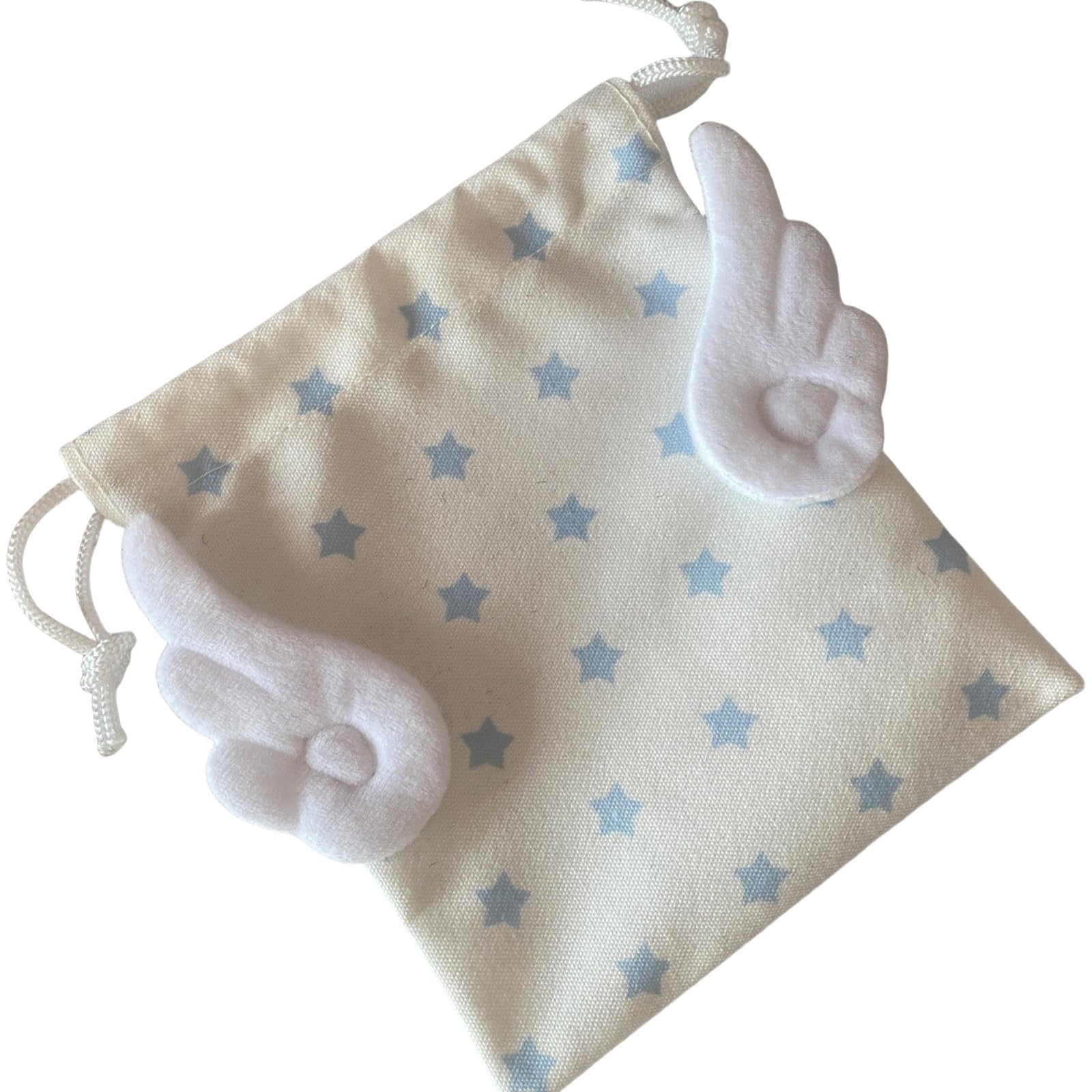 Oxxggkao Portable Canvas Storage Bag Dustproof Star Pattern Makeup Organiser Drawstring Closure Holder for Cosmetics Stationery Canvas Storage Bag