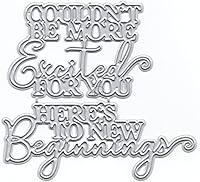 Vista 23 de DzIxY Happy Holidays - Troqueles de corte de metal para hacer tarjetas, troqueles de papel de gofrado, plantillas para máquina de álbumes