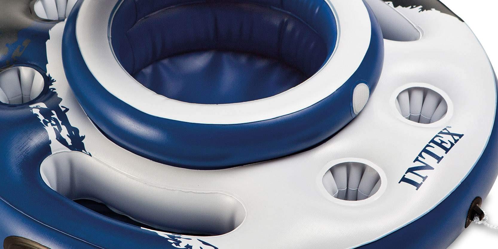 Intex Mega Chill Aufblasbarer Getränkehalter für 24 Getränke, Schwimmbad, 2 Stück