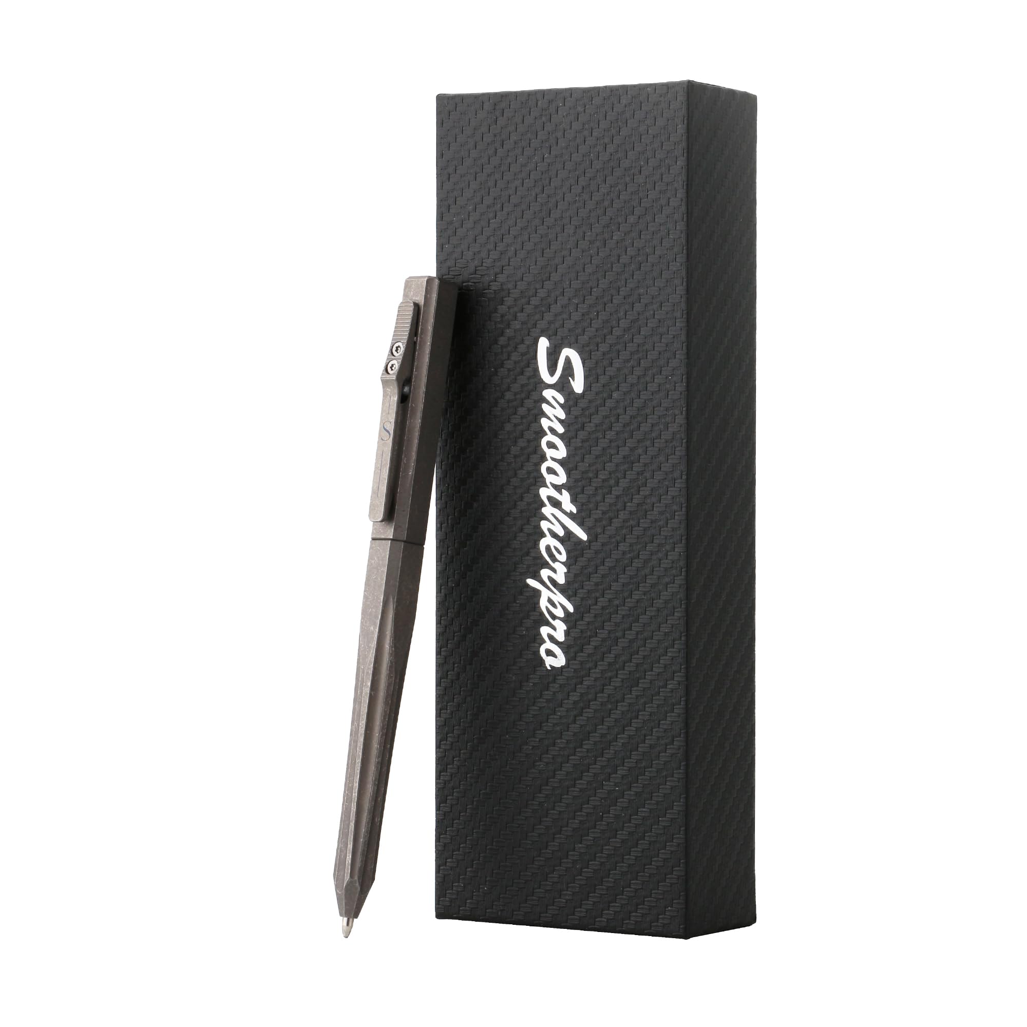 SMOOTHERPRO Titanium Ballpoint Pen, Bolt Action GT02 Compatible With Parker Leads For Office, School, Business, Signed Gift, Natural Color - View #11