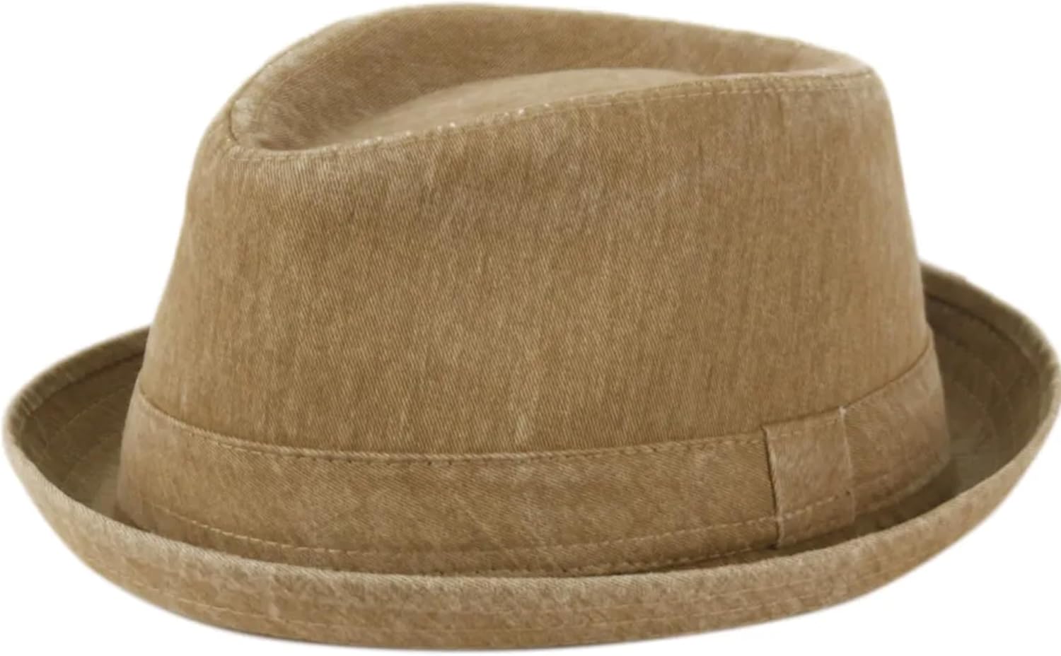 Men's Casual Vintage Style Washed Cotton Fedora Hat