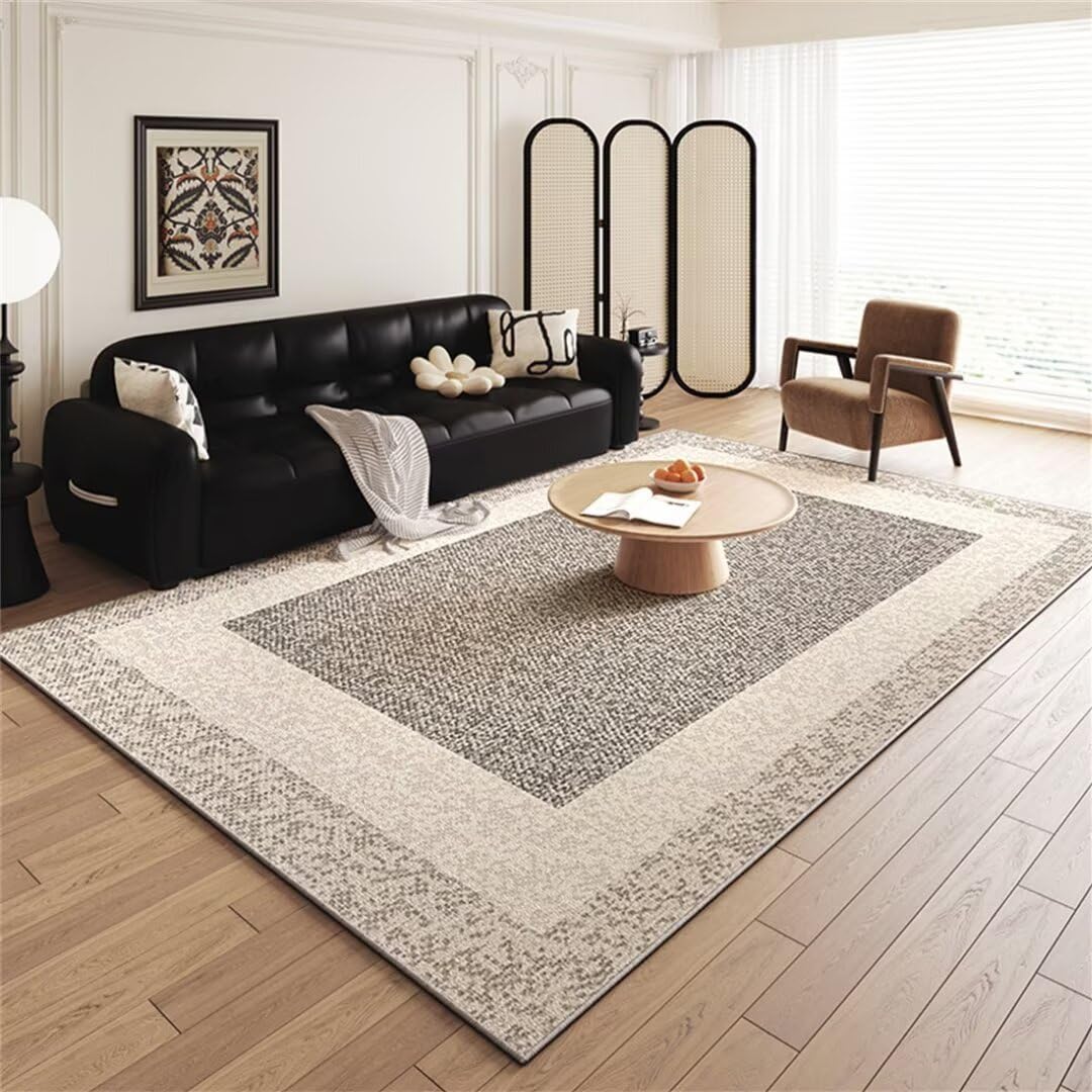 Grand tapis chambre decoration intérieure gris salon 120X160cm