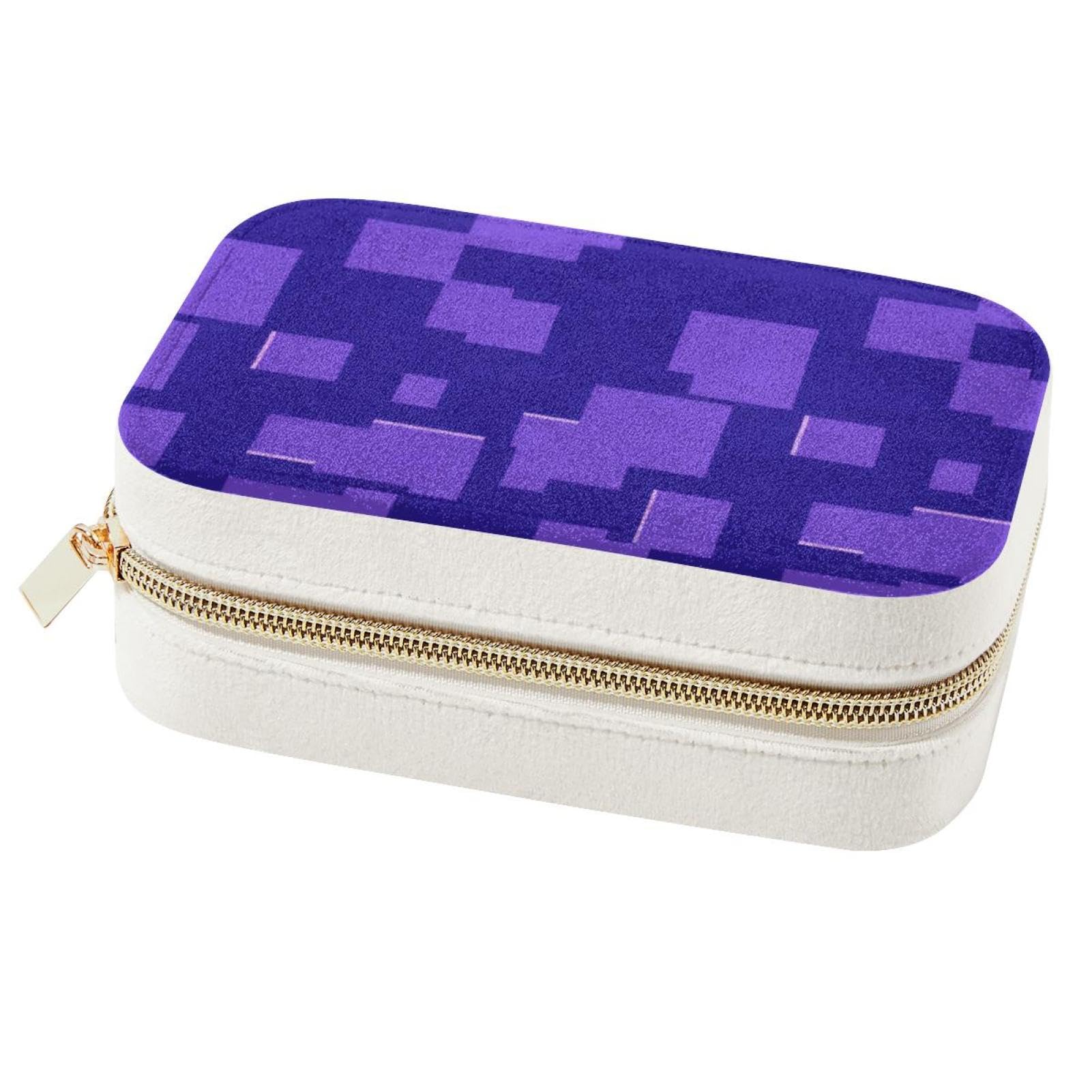 Boîte à bijoux violette élégante le cadeau idéal pour femmes et filles