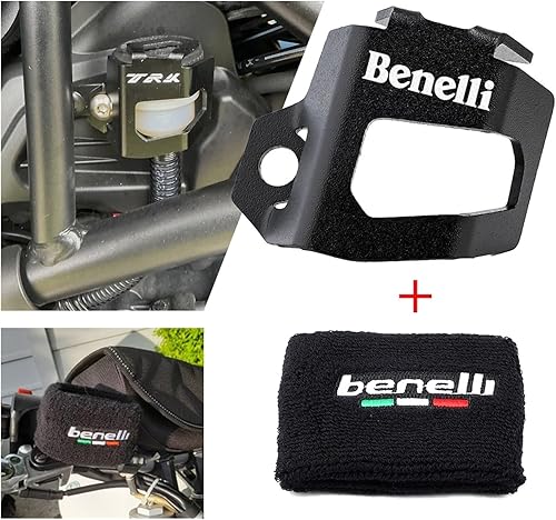 Miniatura 2 de JSSBH - Protector de depósito de líquido de freno trasero para motocicleta Benelli TRK 502X TRK 502 X Leoncino 500 BJ500 (color rojo TRK)