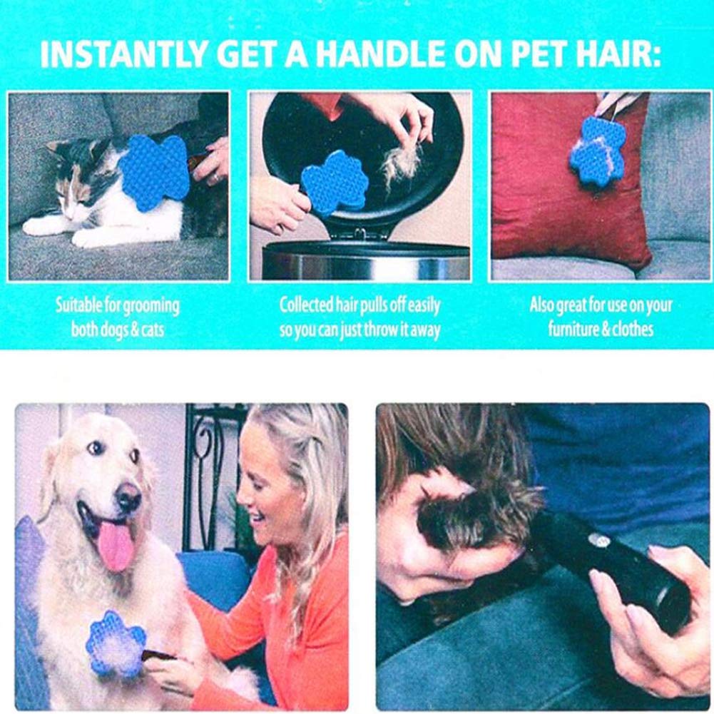 3 en 1 Pet Cepillo de Silicona-peluquería/baño/Belleza-Regalo de Mascotas