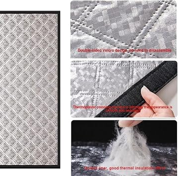 Thermal Insulation Curtains, Insulated Thermal Window Cover for Winter, Customize Graphene Keep Warm Curtains, Thicken Heavy Roller Window Shades Curtain Panels