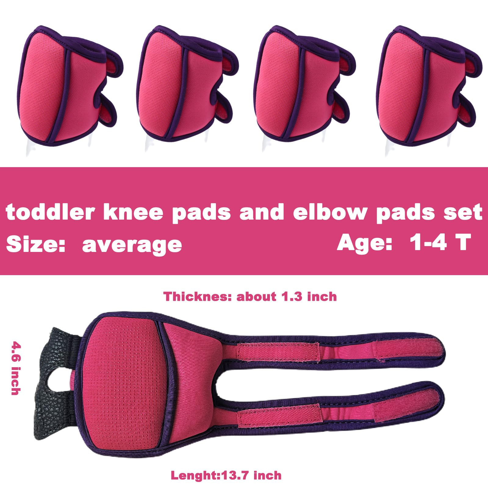 6-Piece Kids Protective Gear Set - Adjustable Knee & Elbow Pads For Skating Ages 6-18 Years