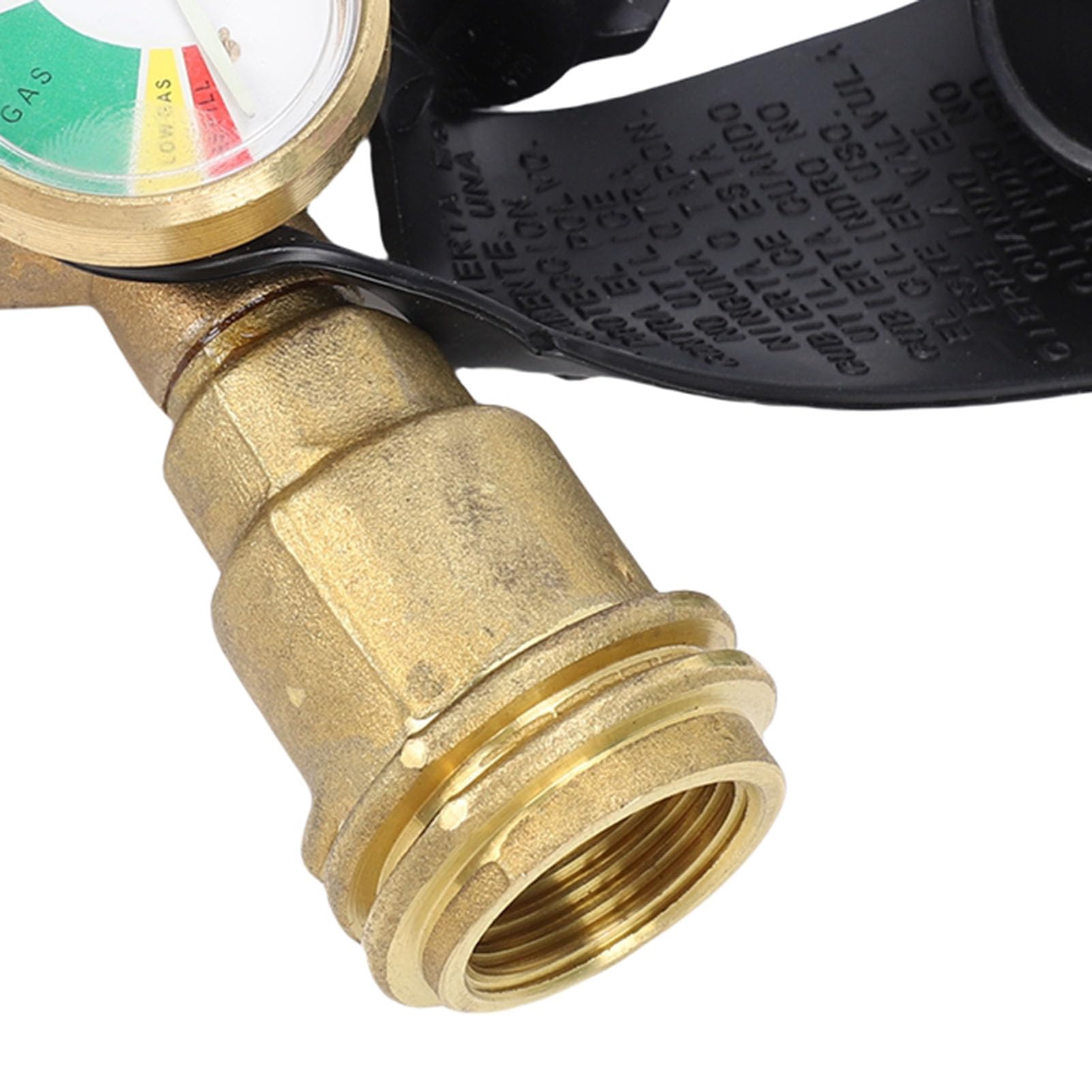 Tissting Divisore Serbatoio Gas 2 Vie con Manometro E Tubo 4ft in Ottone