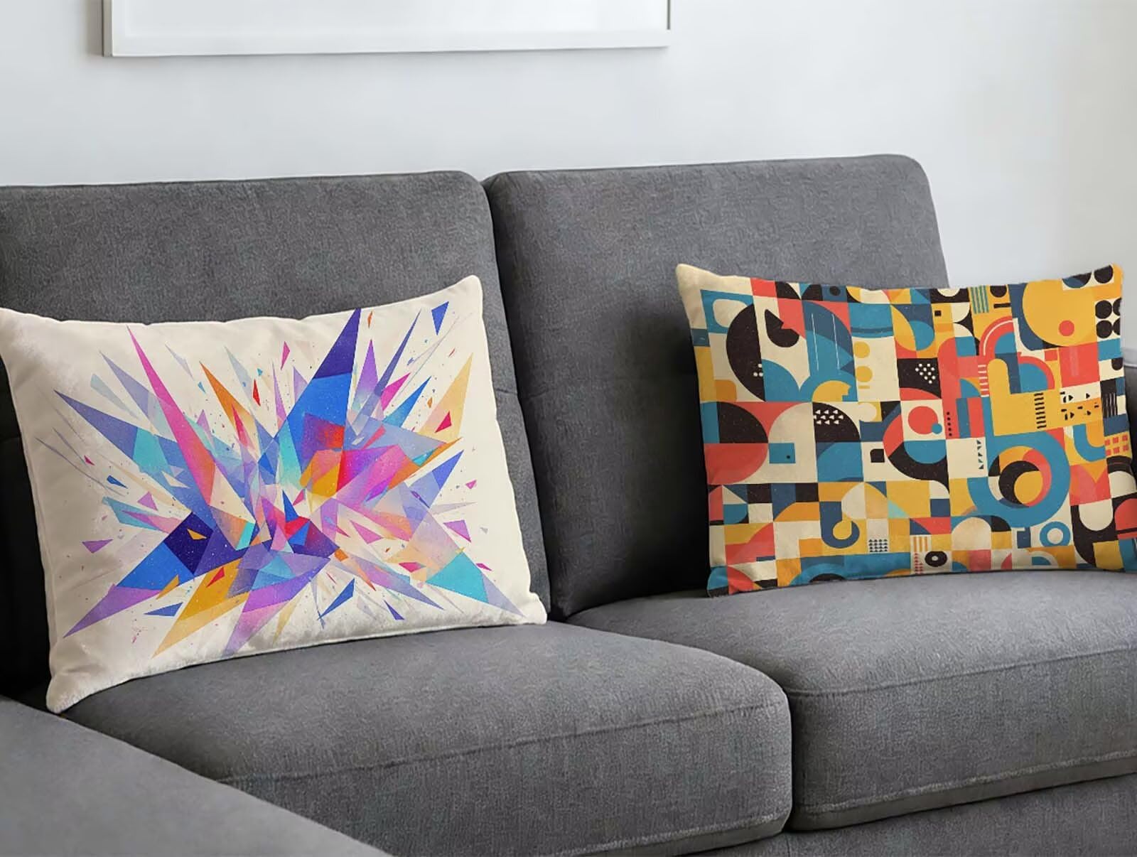 Taie oreiller 40x80 moderne en velours pour sublimer la décoration du canapé