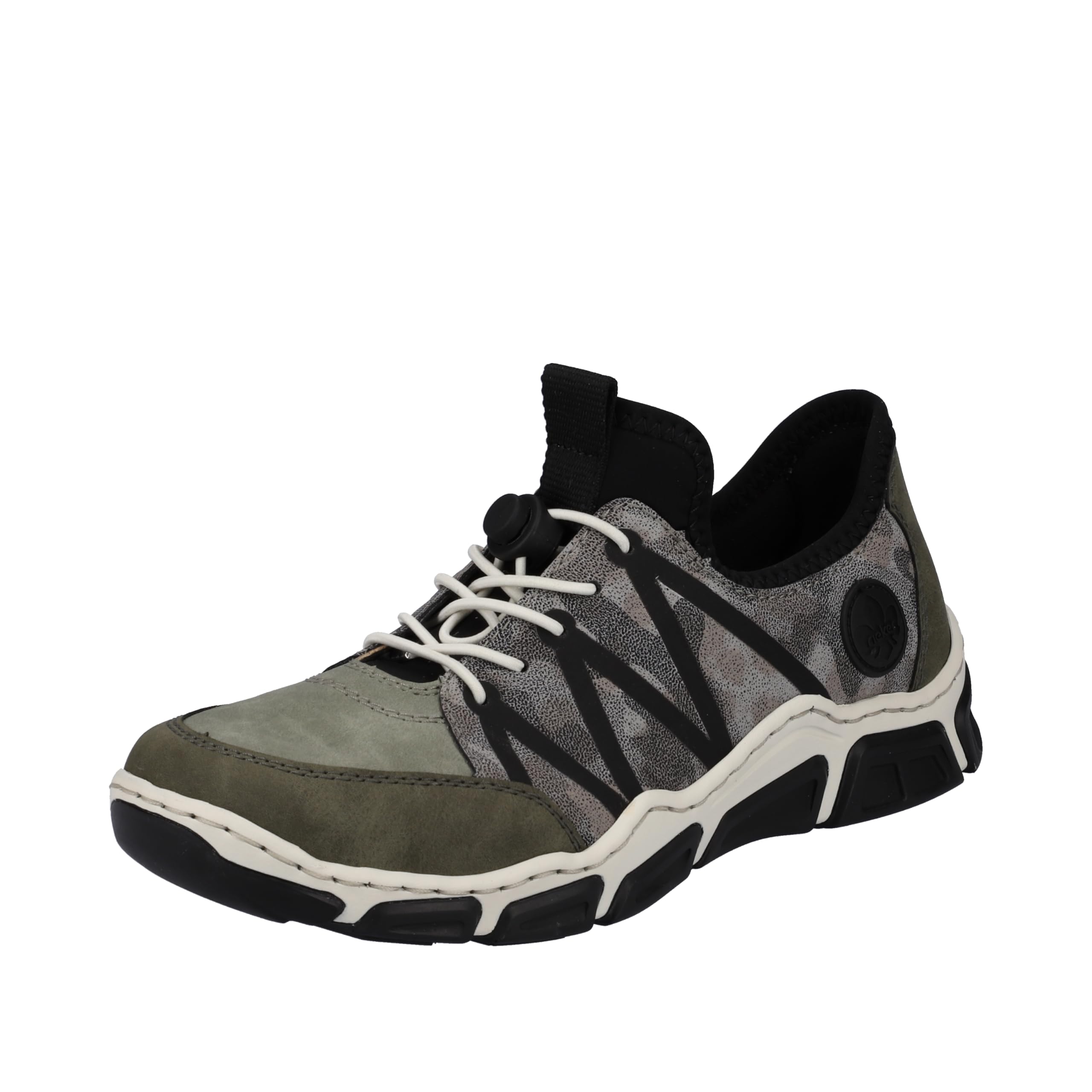 Rieker Women's L0657Trekking Low Shoes, Green, 3.5 UK