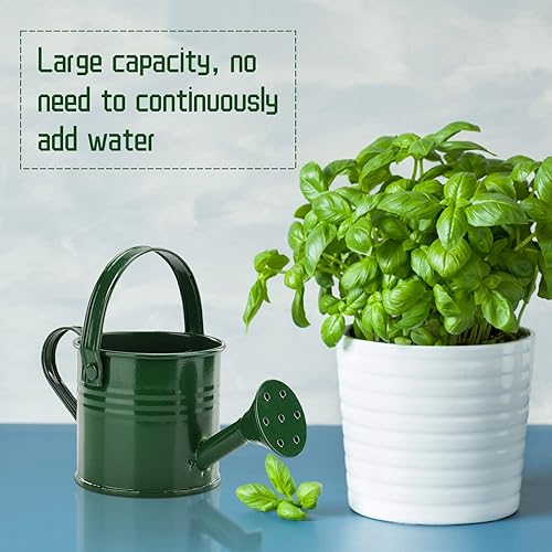 Miniatura 6 de WUHNGD - Regadera de metal de 5.1 fl oz (o 5 onzas), regadera de jardín para niños, regadera de hierro con aspersor de jardín para niños, para