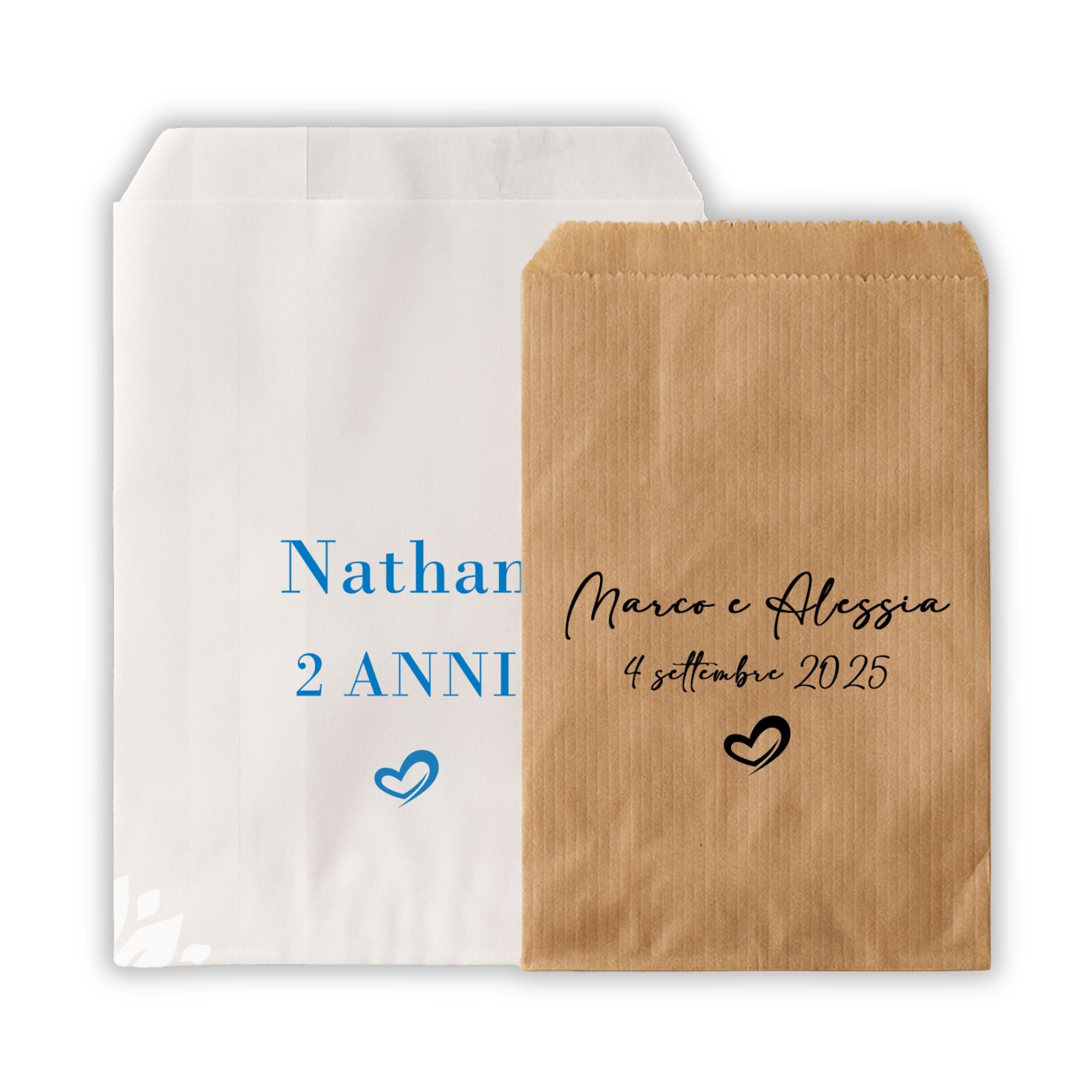 Sacchetti di carta kraft marrone 10 x 6 cm, sacchetto per alimenti, sacchetto kraft, semi