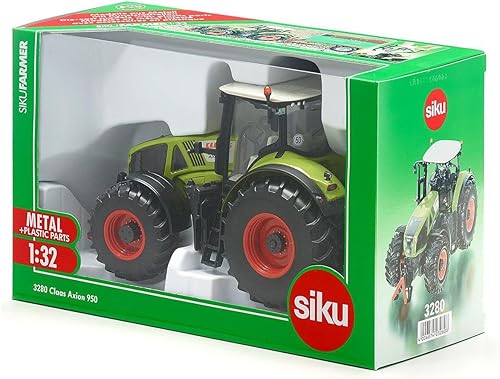 Miniatura 47 de Siku 1979, Claas Axion 850 con cargador frontal, 1:50, metal/plástico, verde, pala móvil, enganche trasero, se puede combinar remolques de la misma