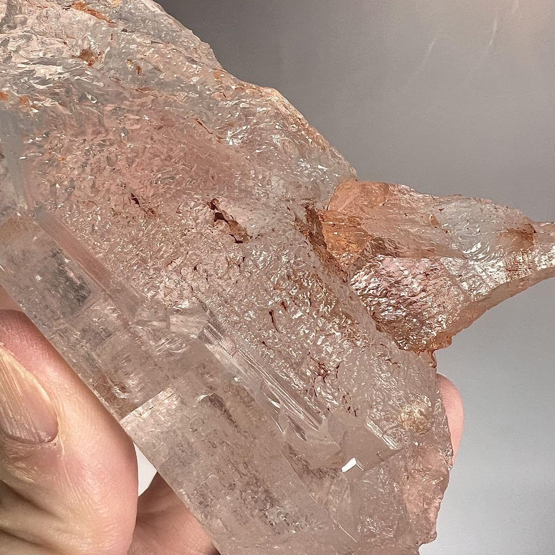 超レア　セルフフィールド入り　濃ピンククォーツ　水晶　クリスタル　ヒマラヤ産 超レアセルフフィールド入り濃ピンククォーツ水晶クリスタルヒマラヤ産