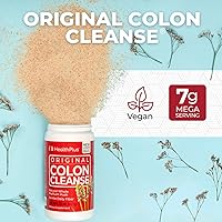 Vista 3 de Health Plus Colon Cleanse - Polvo natural de fibra diaria, sin gluten, desintoxicante, saludable para el corazón (12 onzas, 48 porciones)