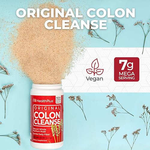 Miniatura 3 de Health Plus Colon Cleanse - Fibra natural diaria - Sin gluten desintoxicación saludable para el corazón 12 onzas 48 porciones