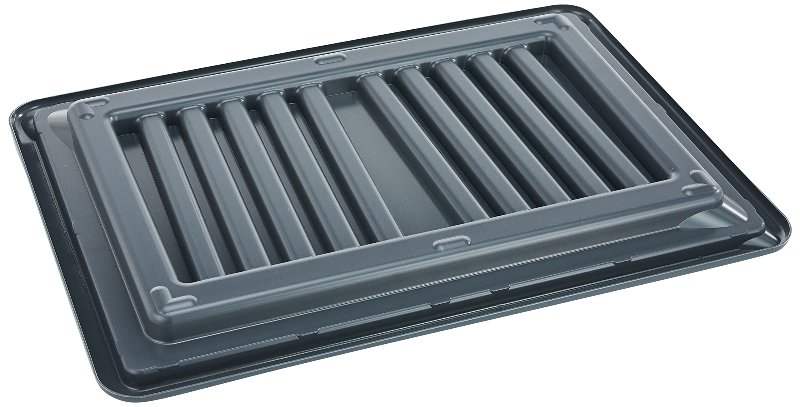 DELFIN Abtropfwanne mit 2 Abtropfmatten - 67x47cm