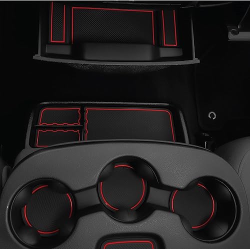 Miniatura 5 de CupHolderHero Compatible con accesorios clásicos RAM 1500 2013-2024  Insertos interiores antideslizantes antipolvo de alta calidad, tapetes para