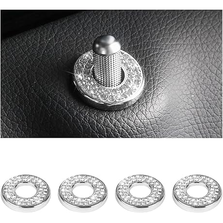 4PCS Bling Car Interior Door Lock Cover Stickers