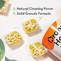 Vista 6 de Orange House Cápsulas de detergente para ropa, aceite de naranja natural, a base de plantas, libre y transparente, 12 unidades, HE y máquina estándar