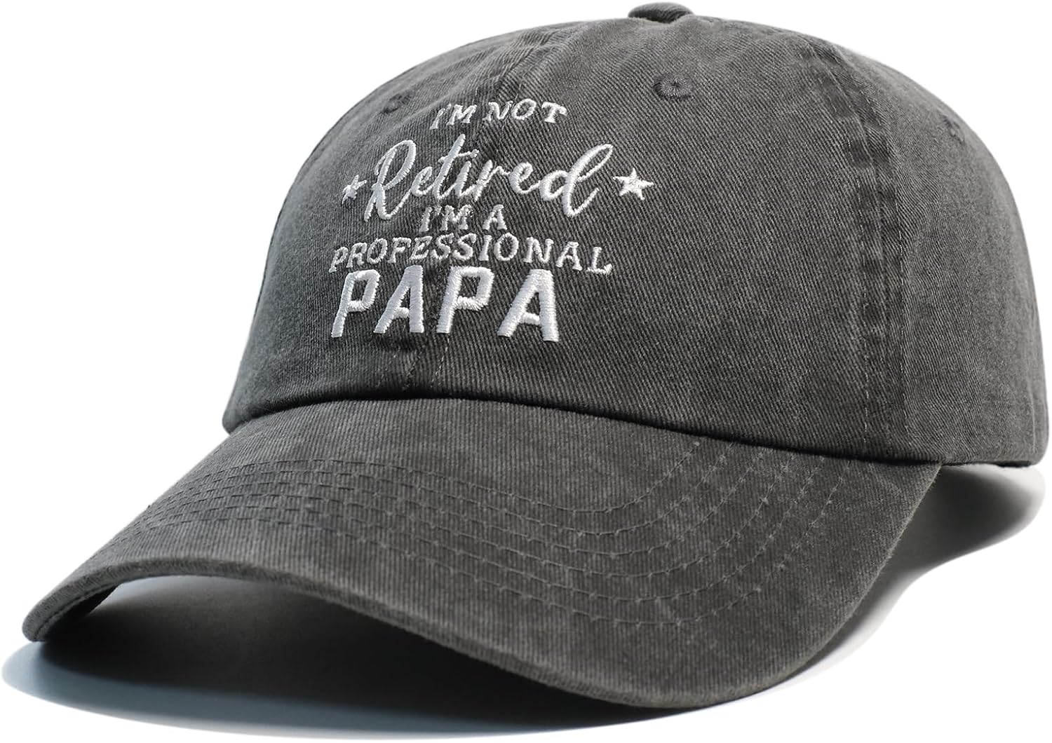 Papa Gifts, Papa Hats for Men, Fathers Day Christmas Birthday Gift for Papas, Adjustable Embroidered Baseball Cap - Image 2
