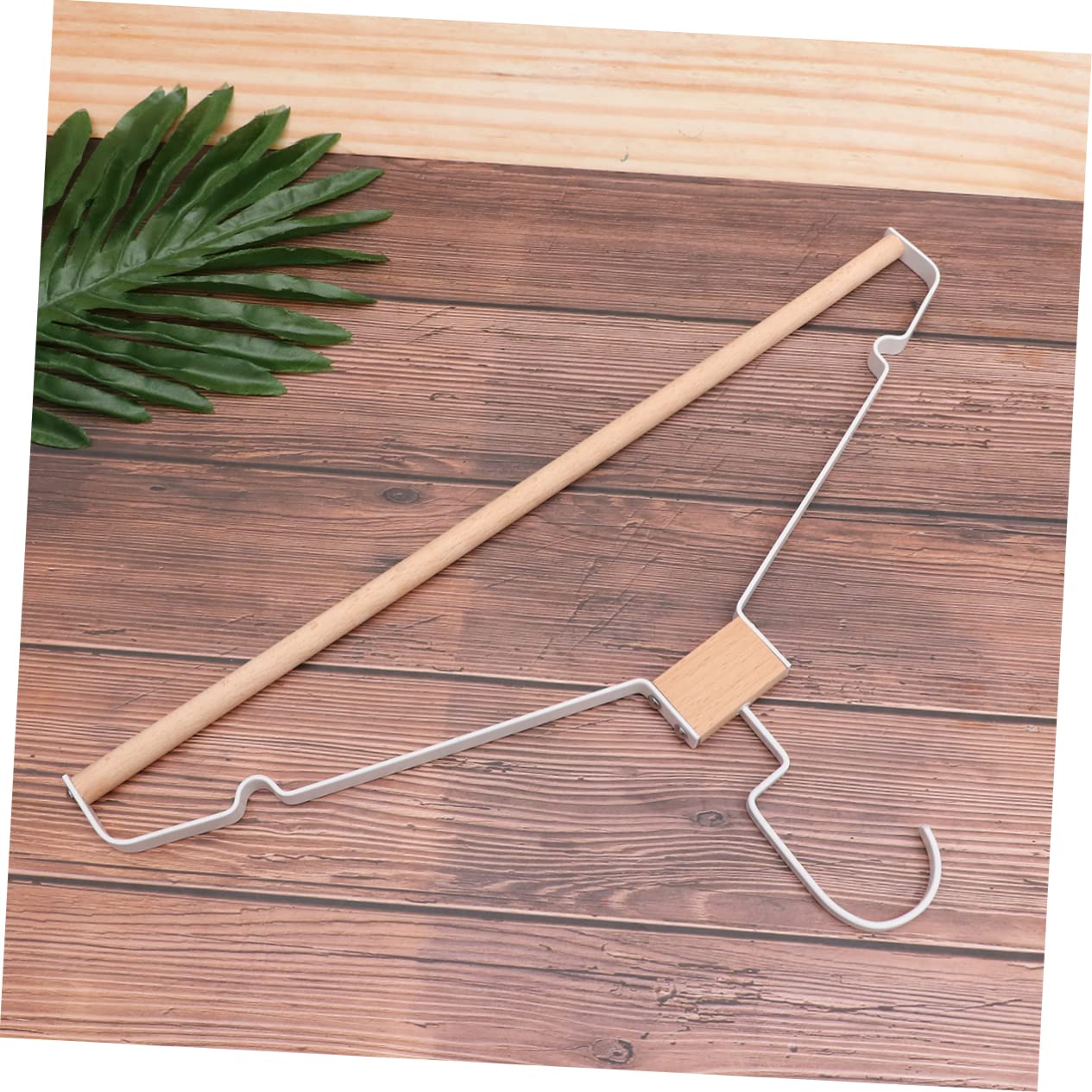 Garneck 5pezzi Grucce Legno Metallo Bianco Antiscivolo per Raggi Bambini Moderno Attacca Abiti Casa
