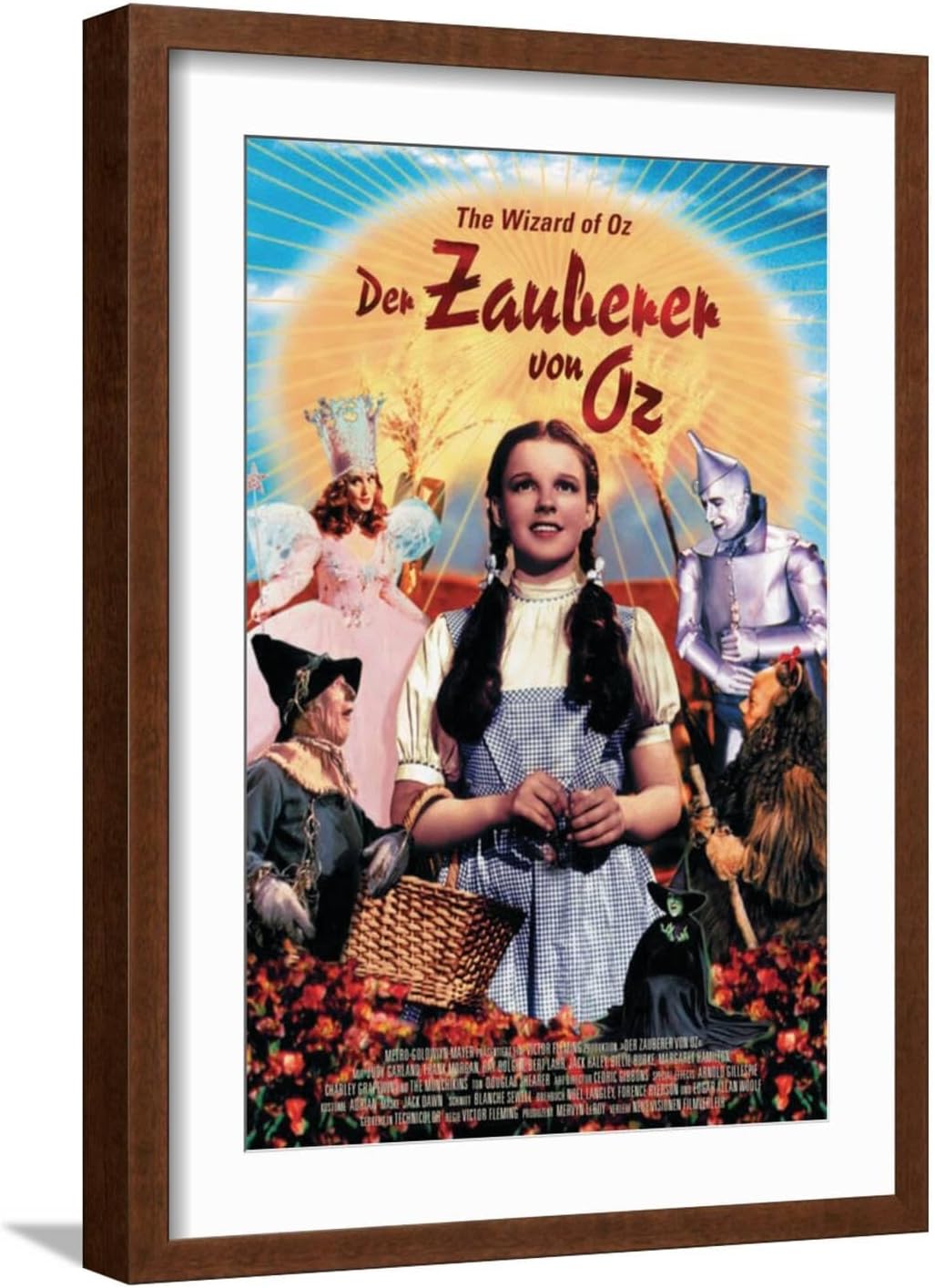 ART.COM Wall Art Print The Wizard of Oz, German Movie Poster, 1939, 16" x 24"
