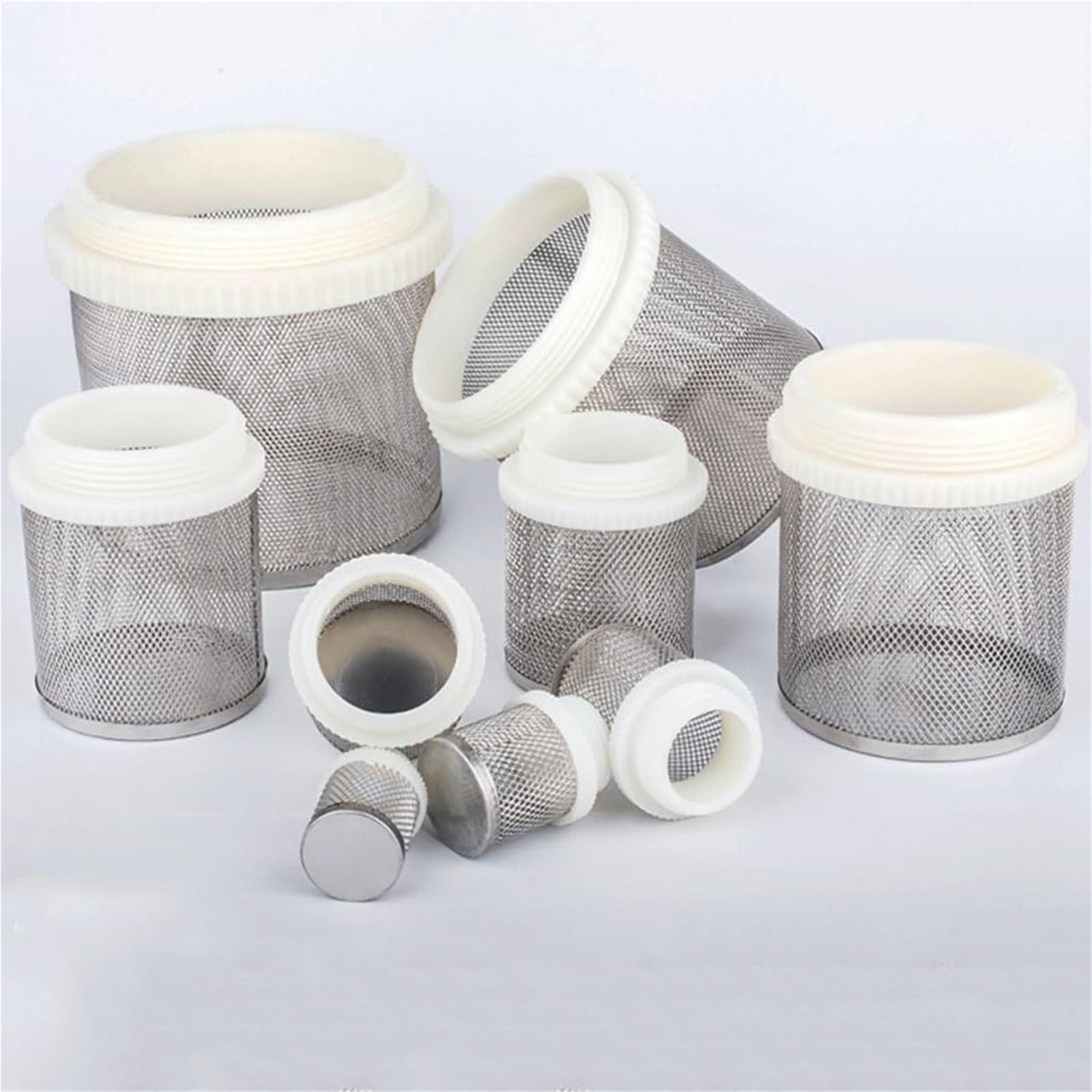 filtro para bomba de agua, Filtro De Bomba Agua Acero Inoxidable, Colador Succión Tubería 1/2", 3/4", 1" for Acuario