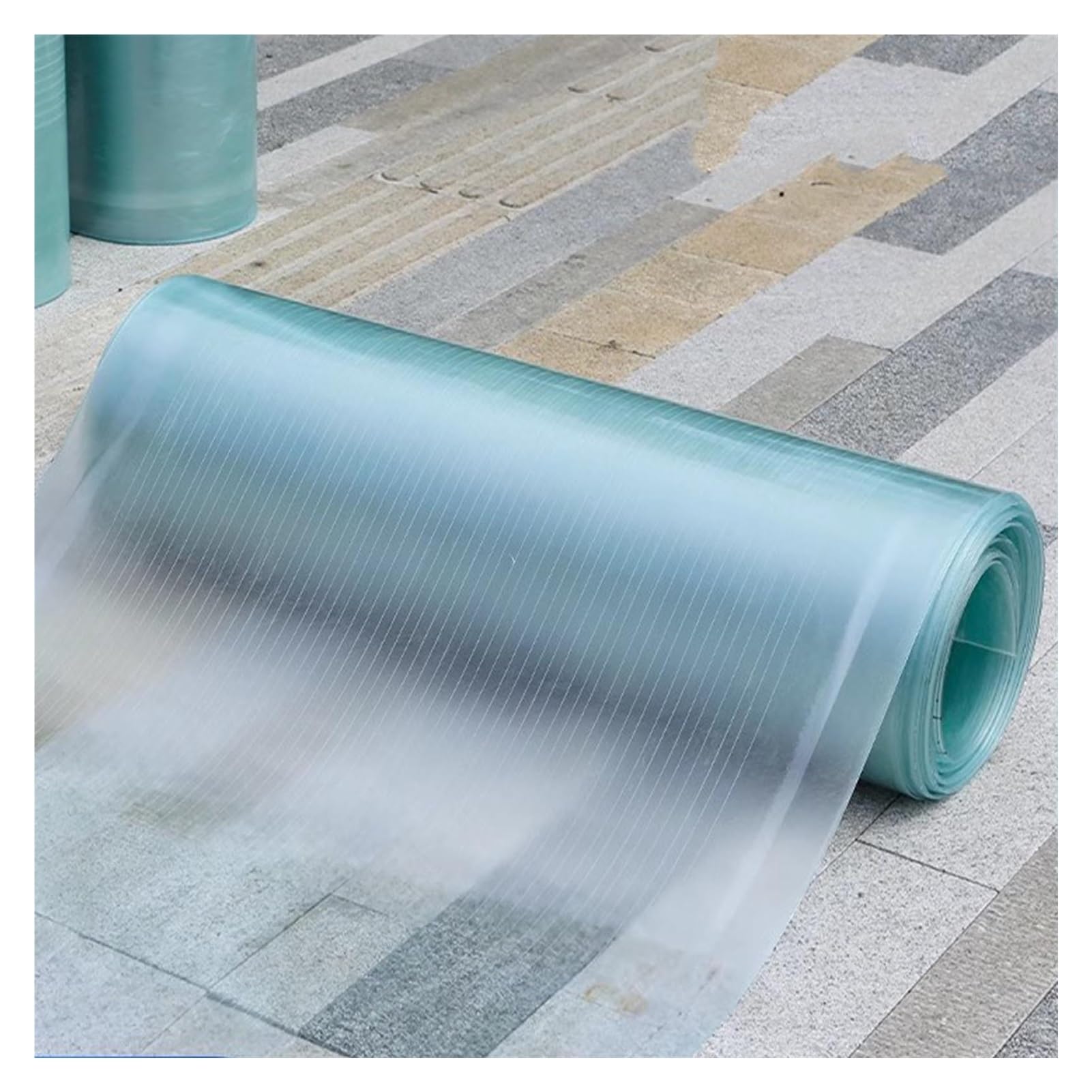 bujnie Poly Plastic Roof Panel Polycarbonate Roofing Sheets UV Resistant 0.8mm Glassfiber Panel for Canopy, Carport, Customizable (0.8x3m/2.62x9.84ft)