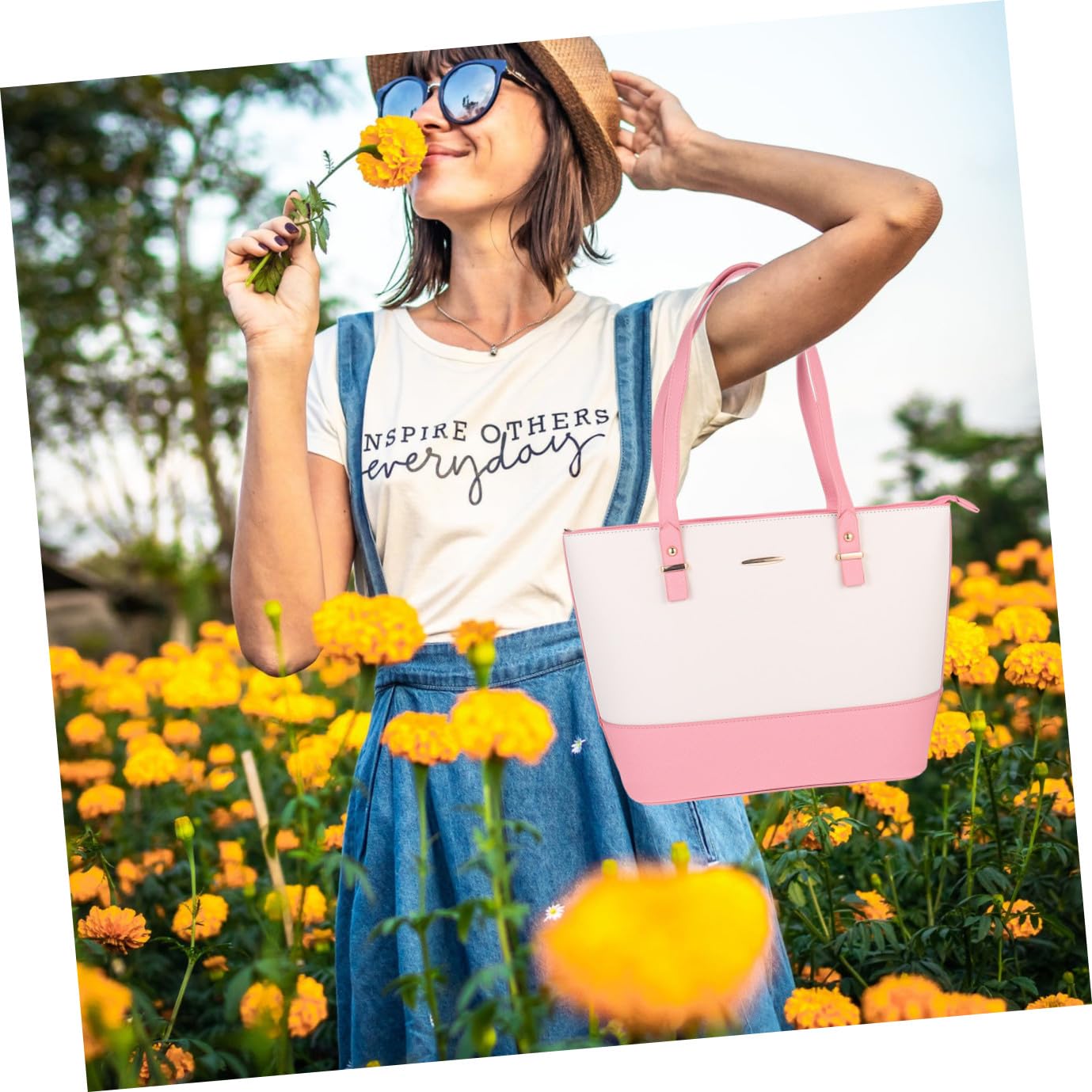 PACKOVE Bolso con Compartimentos de Pu para Mujer Conjunto de Bolso de Mano de Hombro con Gran Capacidad y Estilo Moderno para Ocio y Compras Color Aleatorio