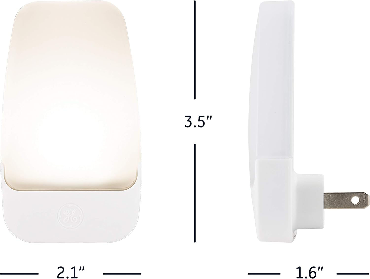 GE LED Night Light, Plug-in, Dusk to Dawn Sensor, Warm White, UL-Certified, Energy Efficient, Ideal Nightlight for Bedroom, Bathroom, Nursery, Hallway, Kitchen, 46882, 4 Pack : Clothing, Shoes & Jewelry