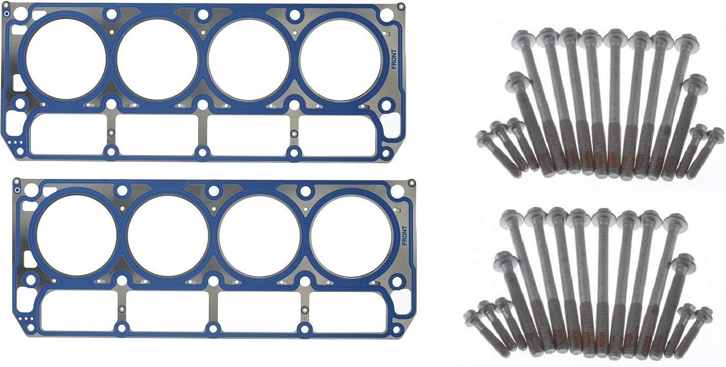 MLS Head Gaskets and Bolts OEM Compatible with 2002-2007 GMC Chevrolet Truck 4.8L & 5.3L