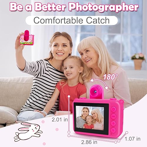 Miniatura 4 de GKTZ Cámara para niños, 1080P HD digital impermeable para niños, cámara deportiva subacuática para exteriores con tarjeta SD de 32 GB, juguetes de