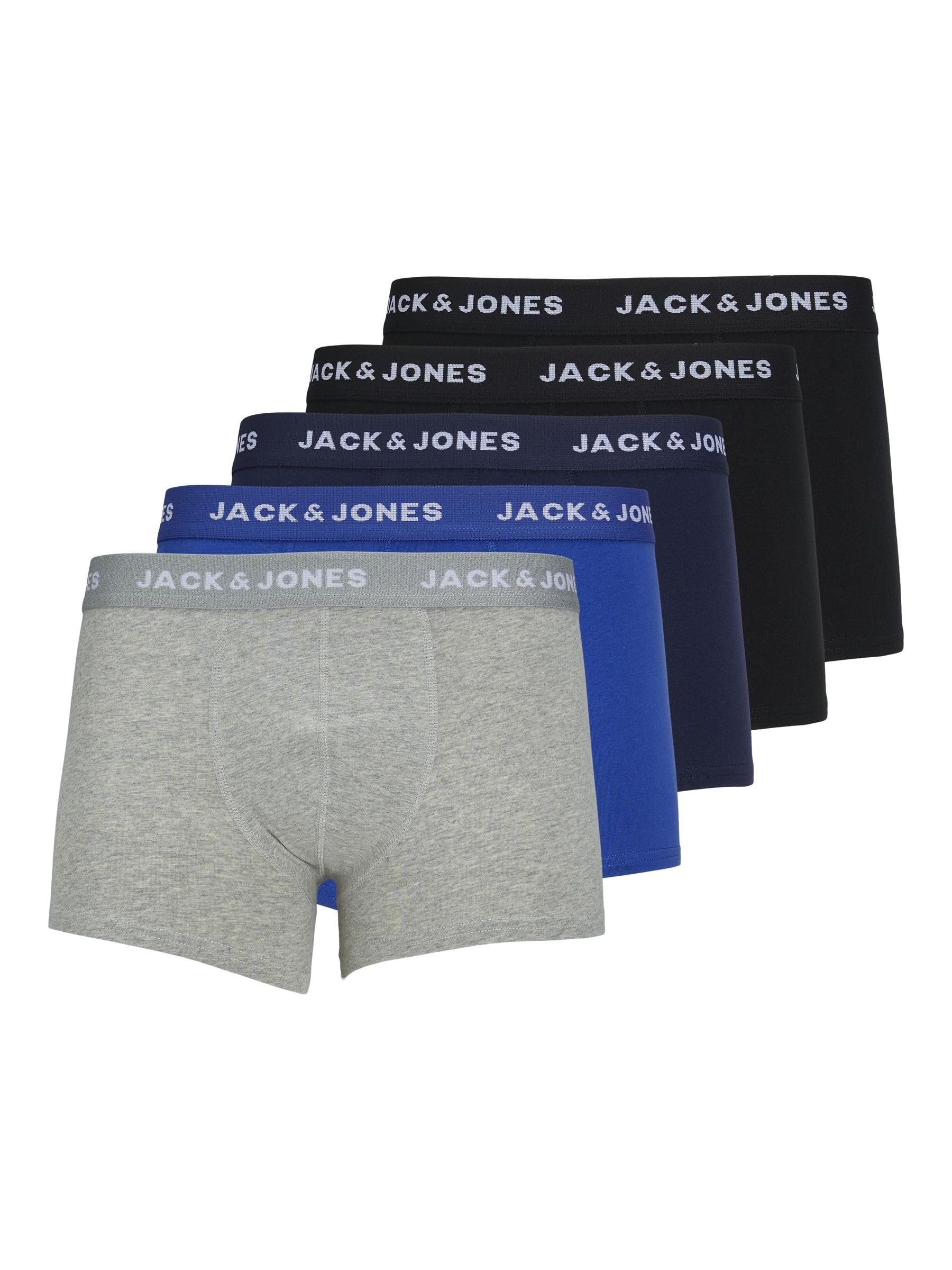 Bóxer Jack & Jones Jacbasic pack de 5 calzoncillos de algodón llanos para hombre 8