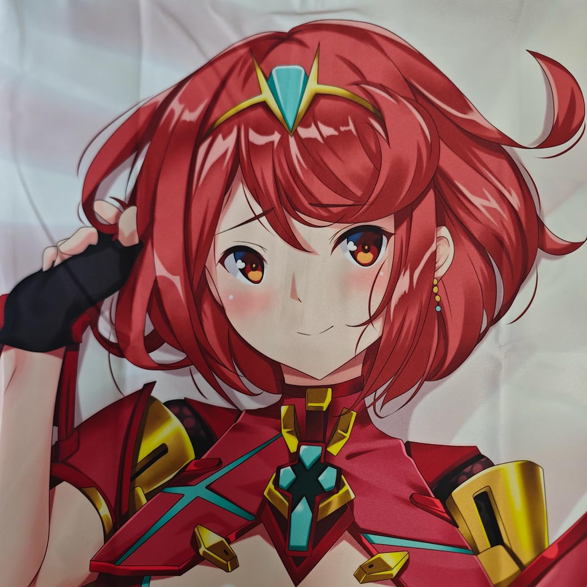 MISAKI1987 Xenoblade2 Pyra Anime Girl Dakimakura Hugging Body Pillow Case Cover 150cm X 50cm Peach Skin (B)