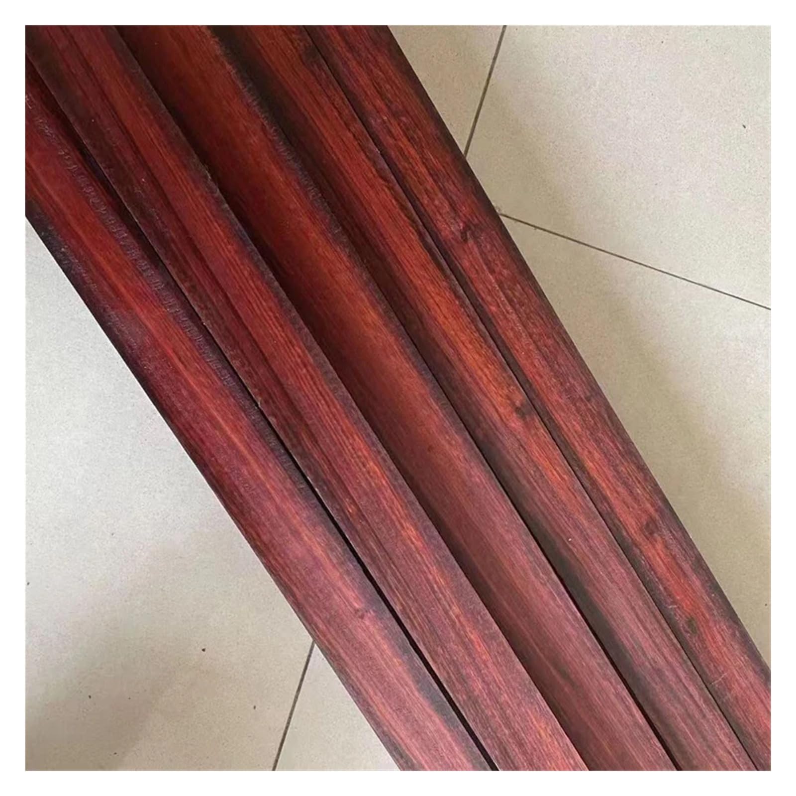Rzeźbione drewno mały liść palisander lite drewno uchwyt instrument muzyczny element rzeźba materiał ręcznie robiony DIY surowiec drewno o wysokiej gęstości drewniane patyczki (30 x 5 x 3 cm 1 szt.)