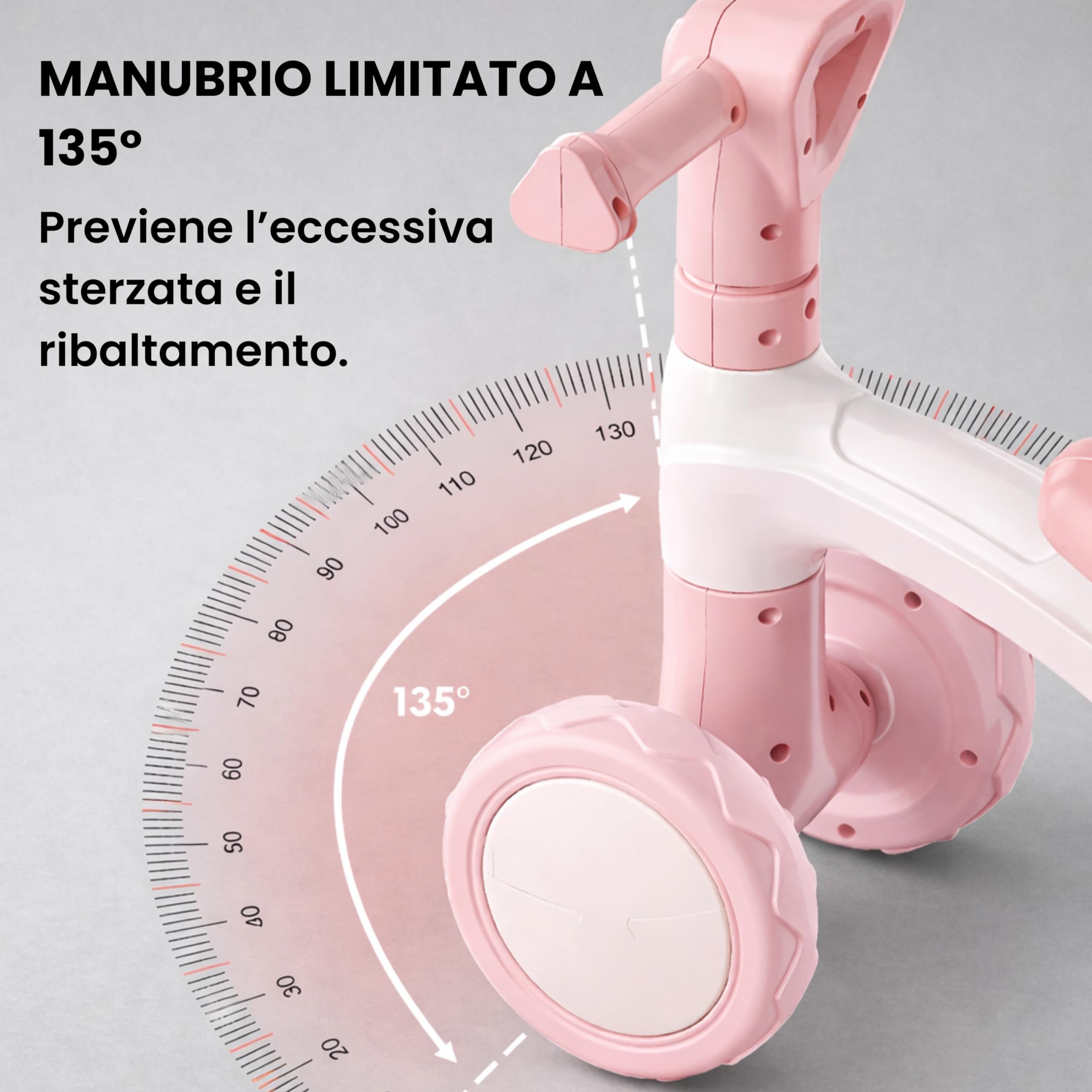 Edibaby, Bicicletta Bambini, Bici Senza Pedali 1–2 Anni, Balance Bike, Triciclo Leggero 12–24 Mesi, Giocattolo Educativo, Idea Regalo