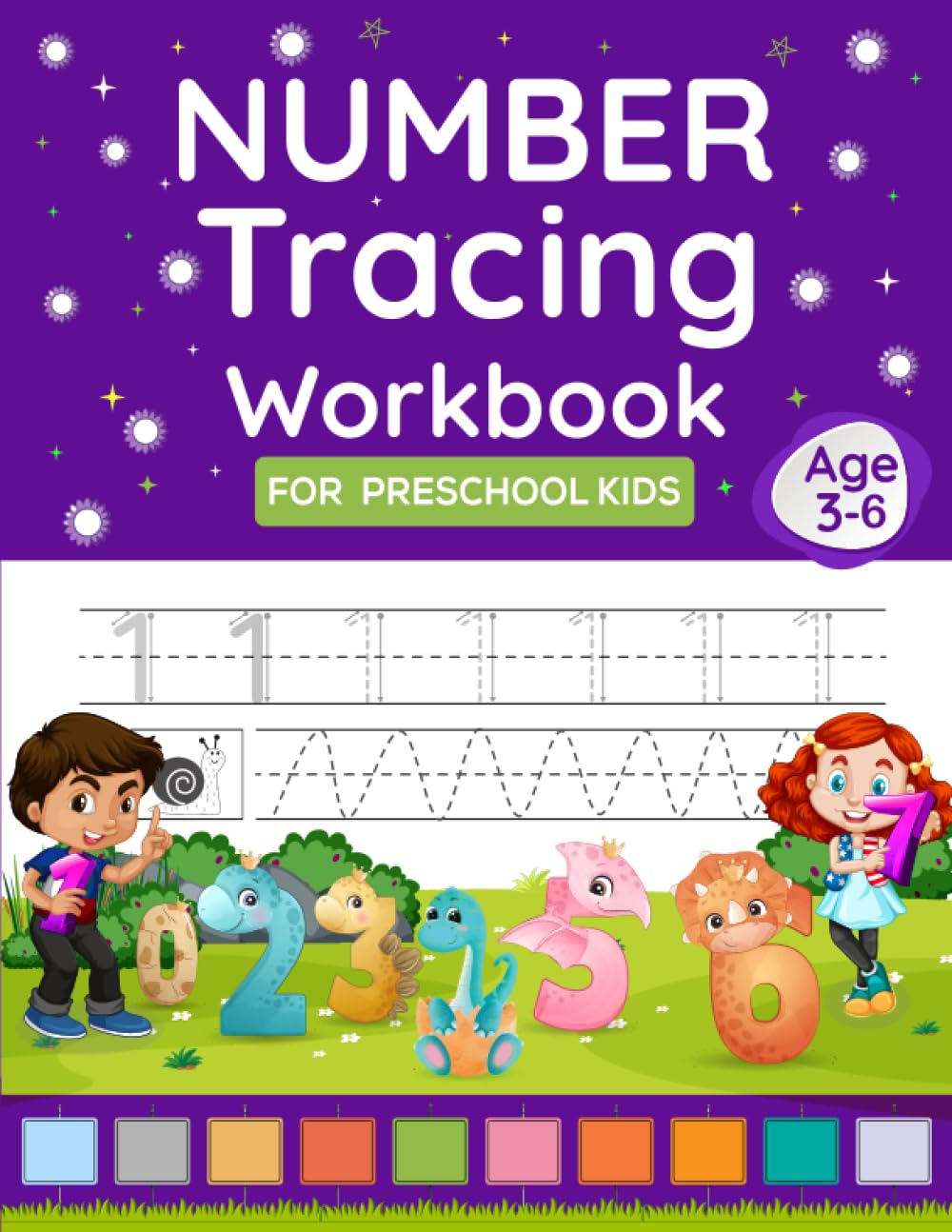 Number Tracing Workbook For Preschool Kids Age 3-6: Number Practice Workbook To Learn The Numbers From 1 To 100 | Numbers Tracing Math Practice ... Book For Pre K, Preschoolers And Kindergarten