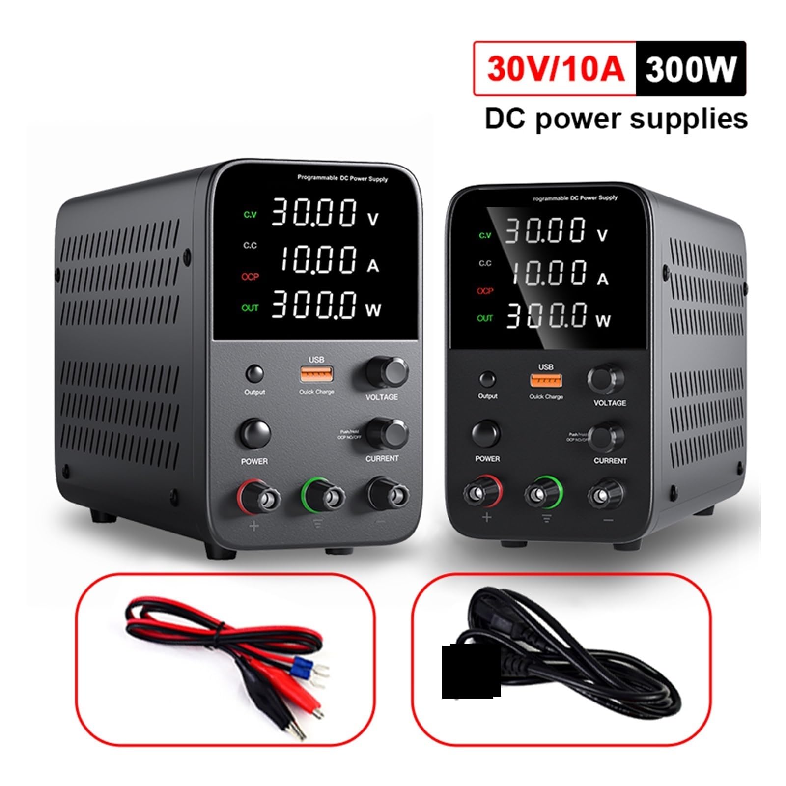Zasilacz laboratoryjny, Programowalny Zasilacz Prądu Stałego WPS3010H Stół Warsztatowy Do Konserwacji Laboratoryjnej 30 V 10 A Regulator Napięcia AC(WPS305H 30V 5A)