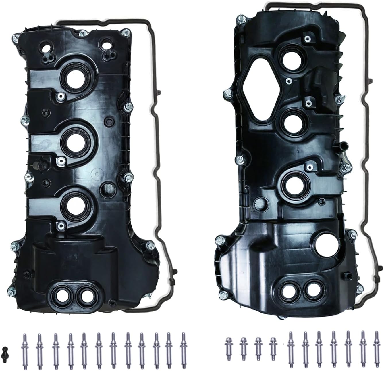 Engine Valve Cover Set Compatible with Ford F-150 2013-2017, Expedition 2015-2017, Transit 150 250 350 2015-2022, Lincoln Navigator 2015-2017, Direct Replace Part # BL3Z-6582-H DL3Z-6582-C
