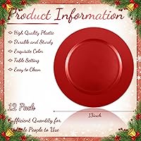 Vista 88 de Tanlade 50 Pcs 13 Inch Charger Plates Bulk Round Wedding Chargers Plastic Dinner Plates for Table Setting Wedding Party Decoration (Gold)