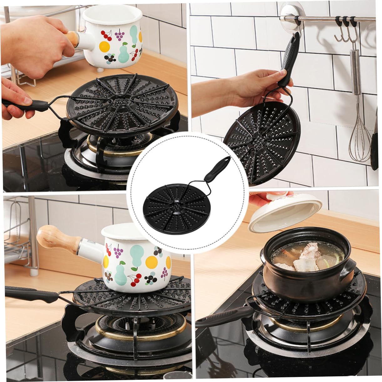 Gas Stove Heat Conduction Plate Simmer Mat for Gas Stoves Cooktop Diffuser Flame Reducer Easy Cleaning