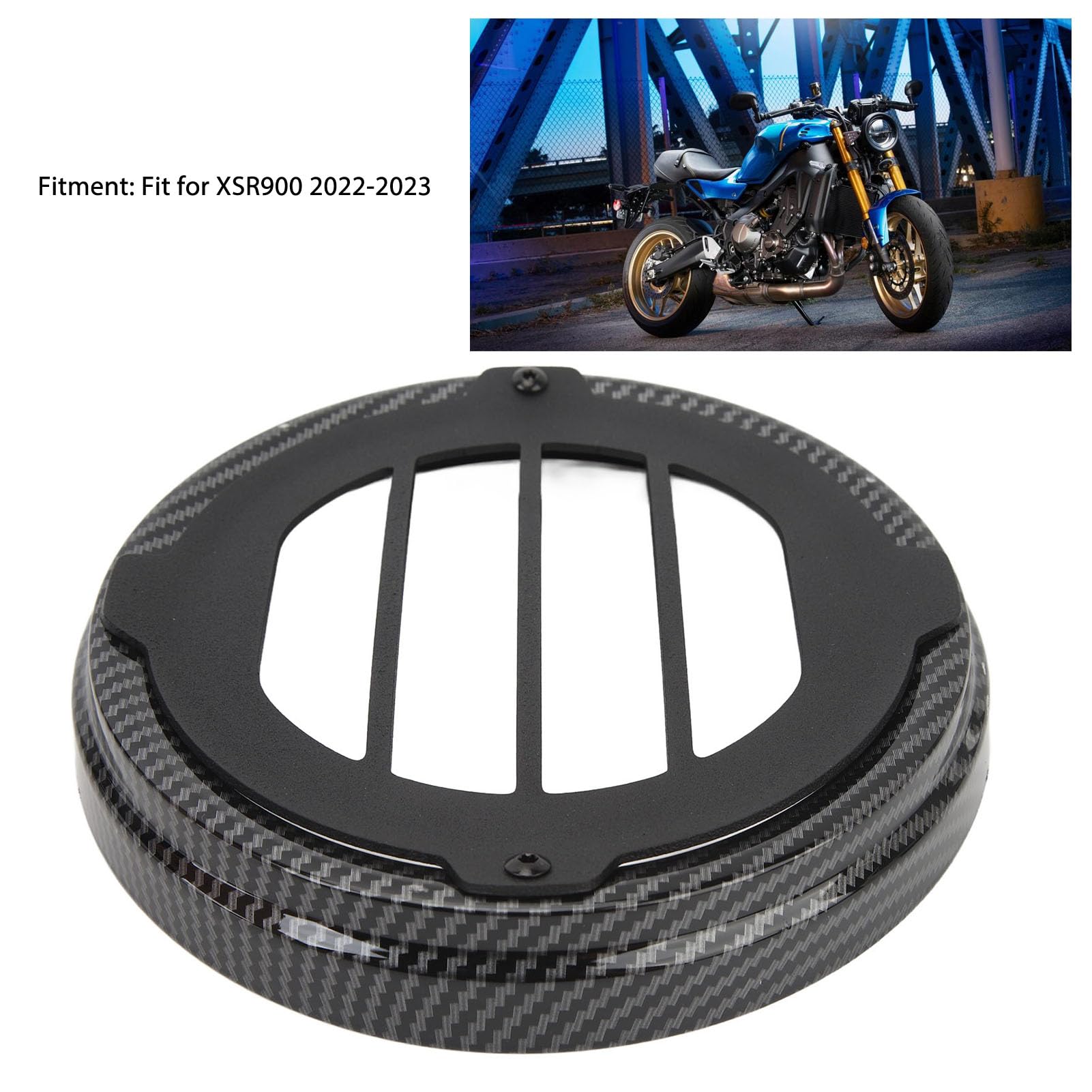 Amazon | XSR900 2022～2023用ヘッドライトグリル、オートバイヘッド 