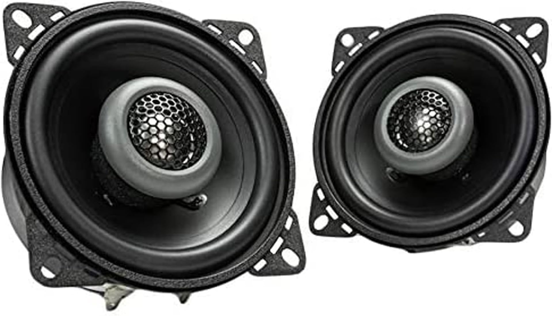 MB Quart Formula 4 Inch 80 Watt 2 Way Coaxial Car Audio Speaker Pair with Built in 1 Inch Tweeters for Vehicle Sound System, Black