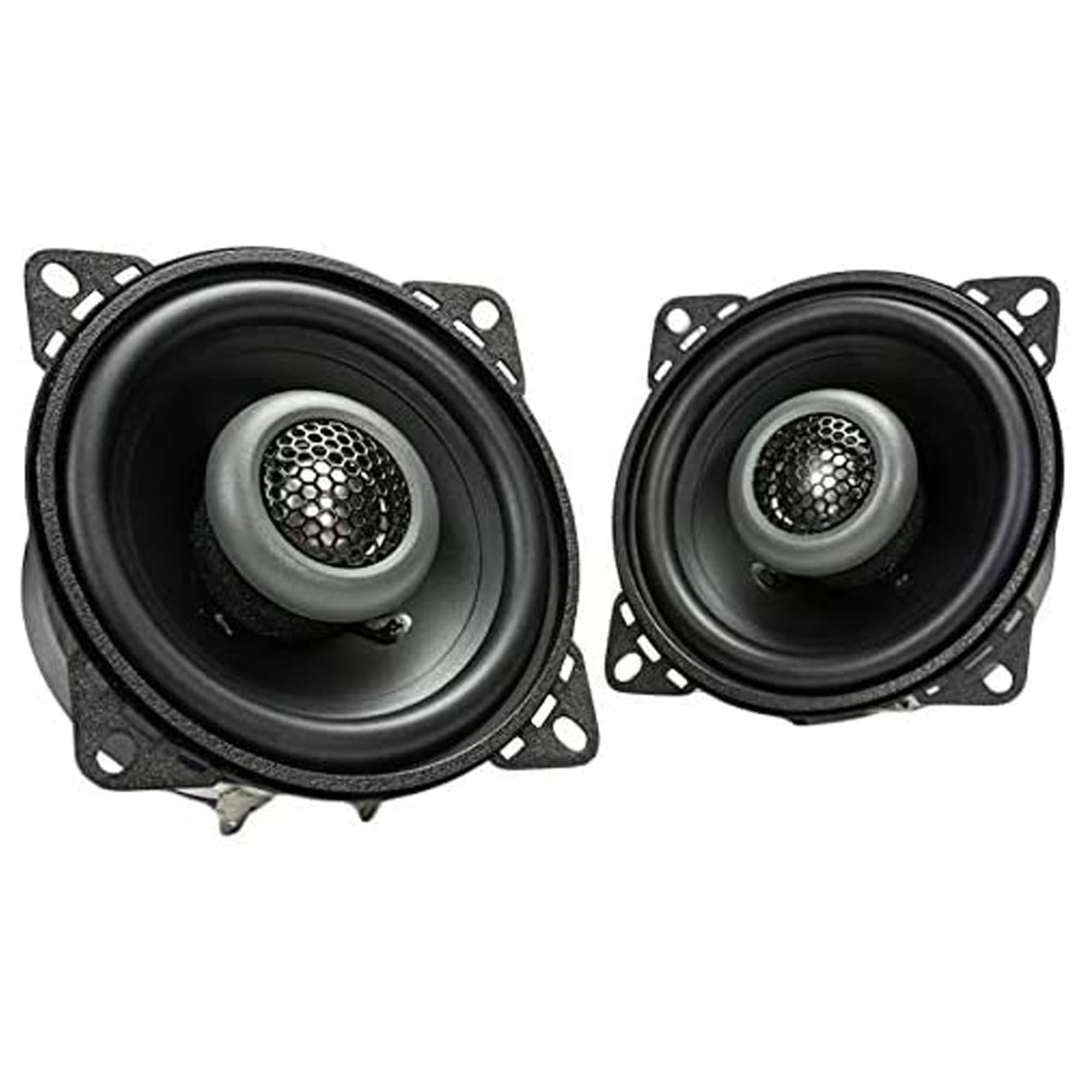 Formula 4 Inch 80 Watt 2 Way Coaxial Car Audio Speaker Pair with Built in 1 Inch Tweeters for Vehicle Sound System , Black