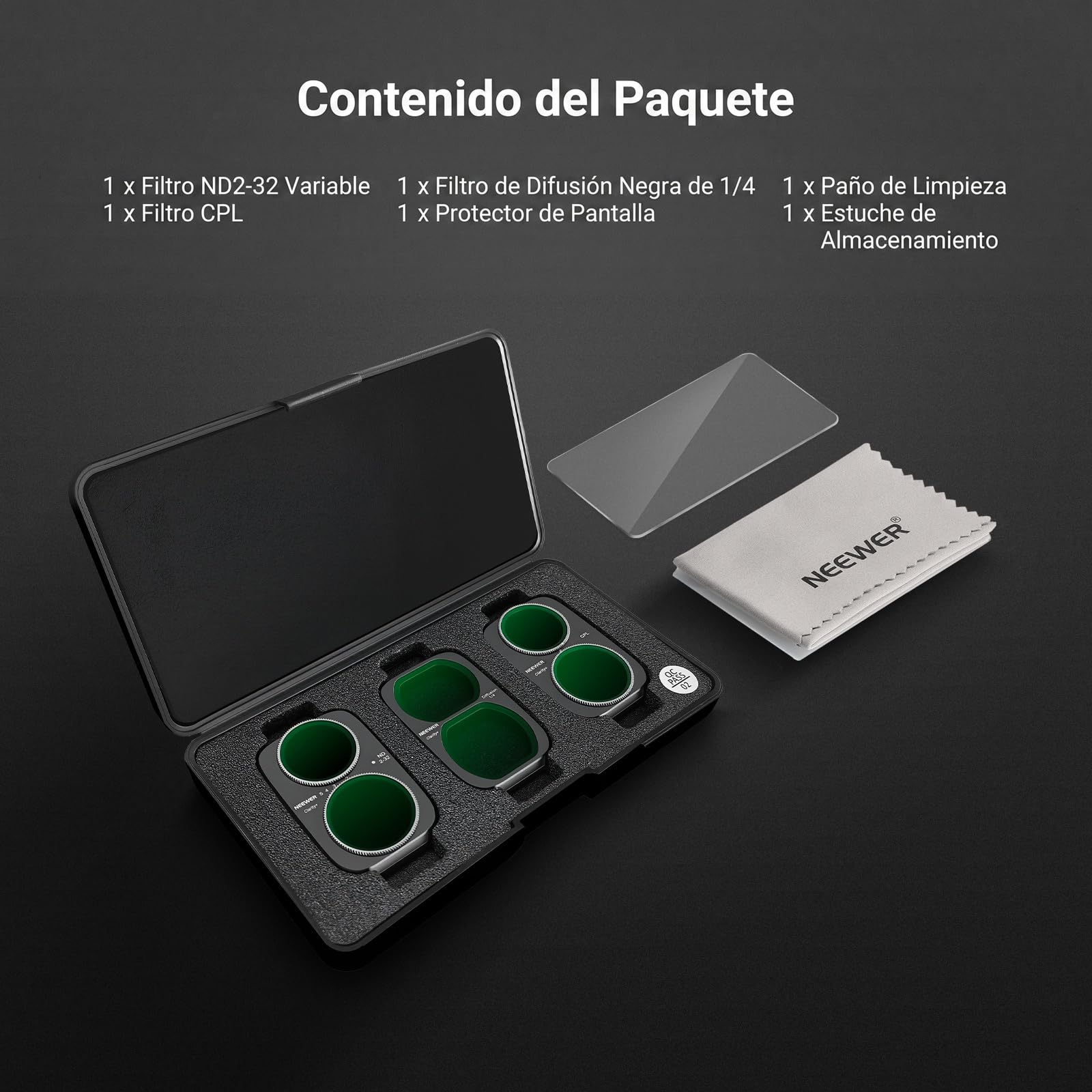 NEEWER Clarity+ ND/CPL/Efecto Filtro Compatible con dji Osmo Pocket 4P