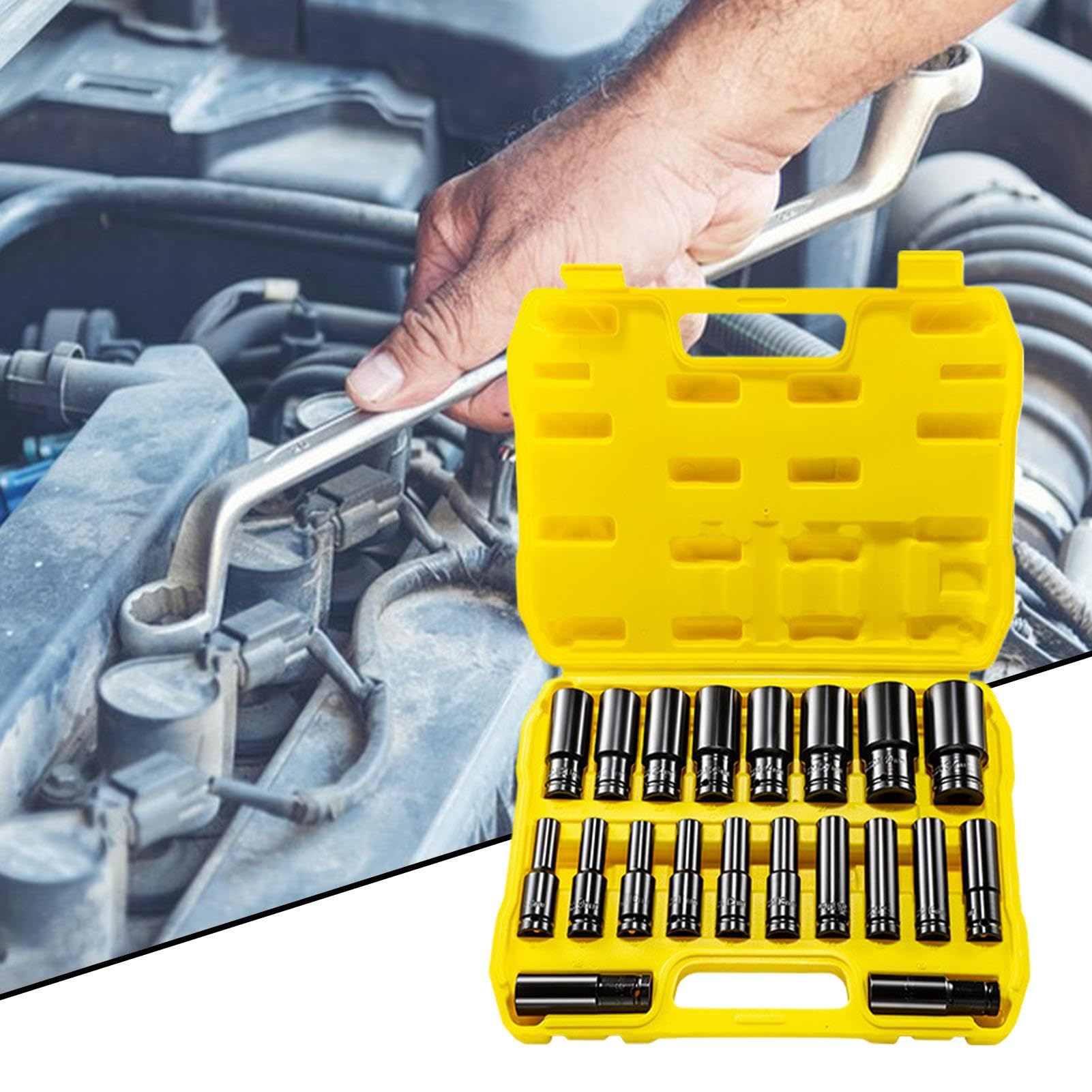 Ensemble de Douilles Longues Kit adaptateur extracteur avec barre de
