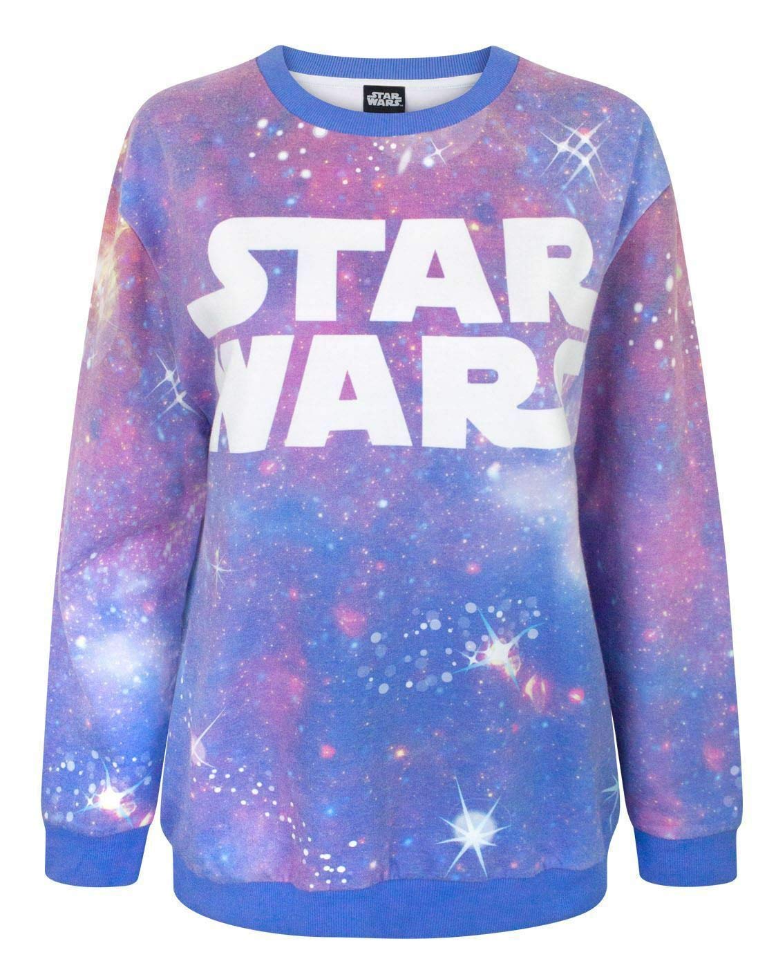 Star Wars Cosmic Women's Sublimation Sweatshirt - Purple - XXL