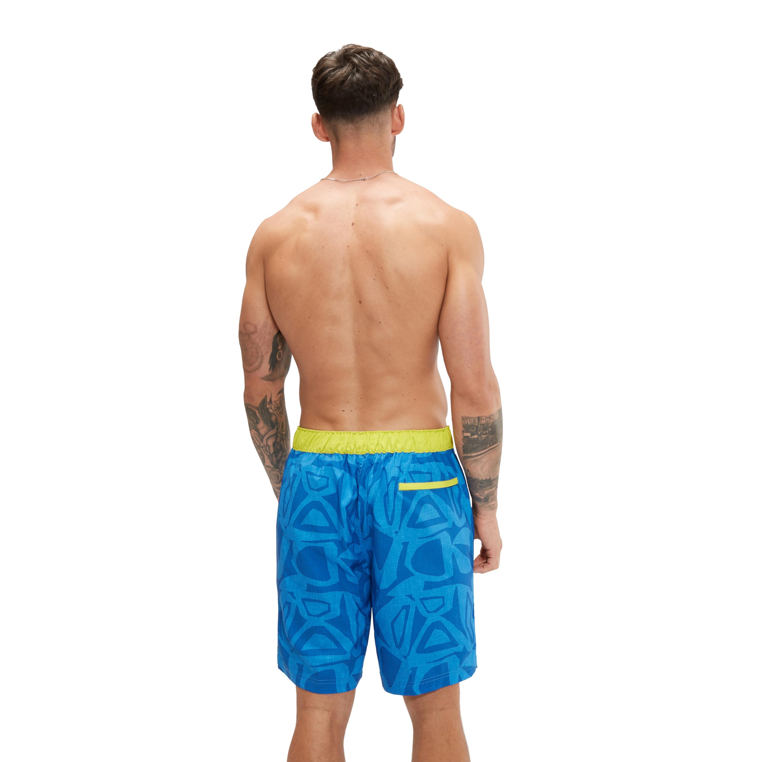Speedo Swim Trunk Herren-Badeanzug mit Knee, Länge Boardshorts, Bondi-Druck, 1 Stück