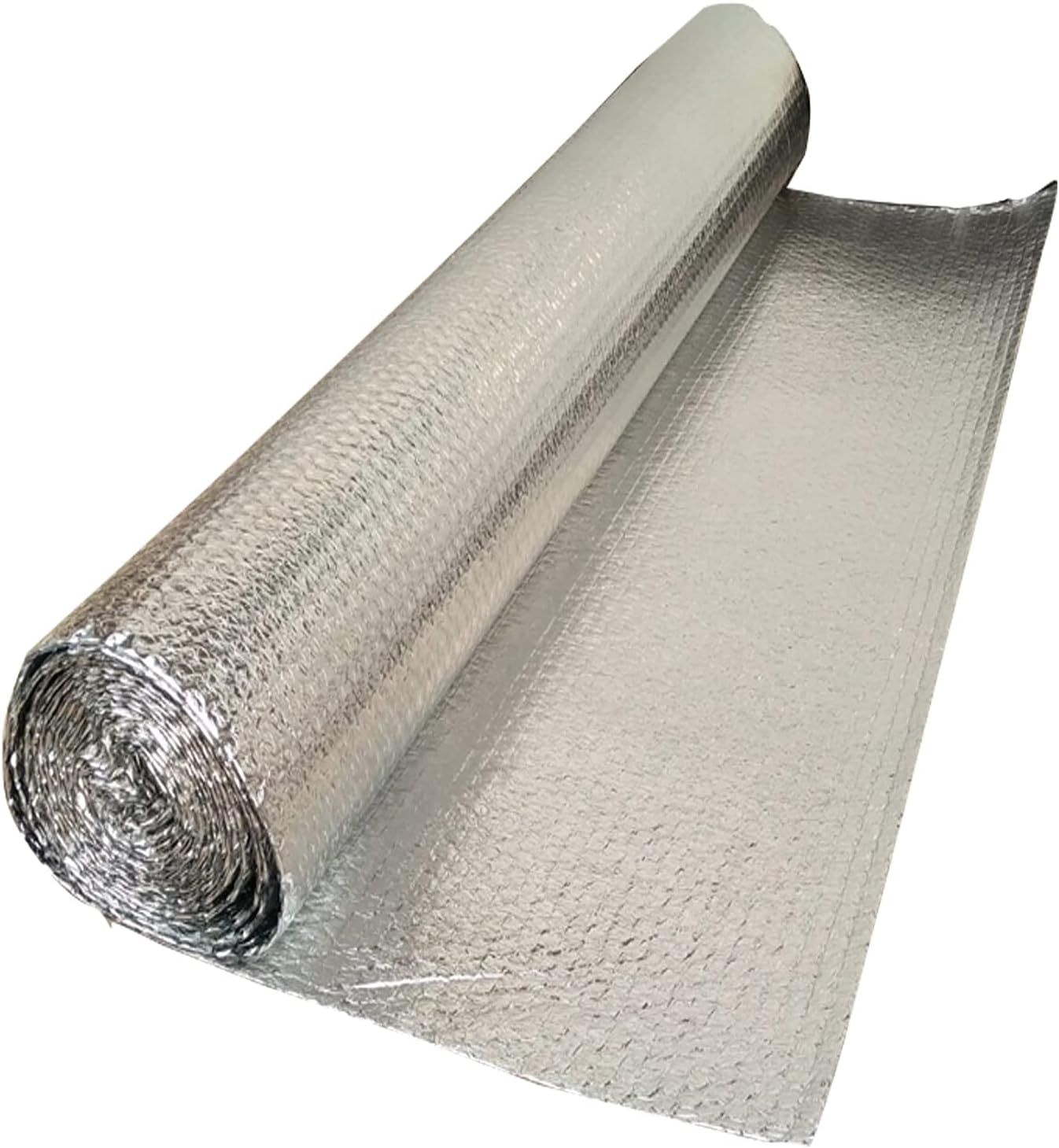 断熱ボード アルミ保温シート 遮音防音材料 緩衝材 プチプチ アルミ蒸着プチ反射断熱シートアルミ 業務用アルミ保温保冷断熱シート 3階に泡反射ホイルの屋根裏部屋の床の防水断熱材 適用暖房器具保温 する 屋根 Size 1xm パイプ 屋根裏 壁 車 店内全品対象 窓 結露防止 風呂